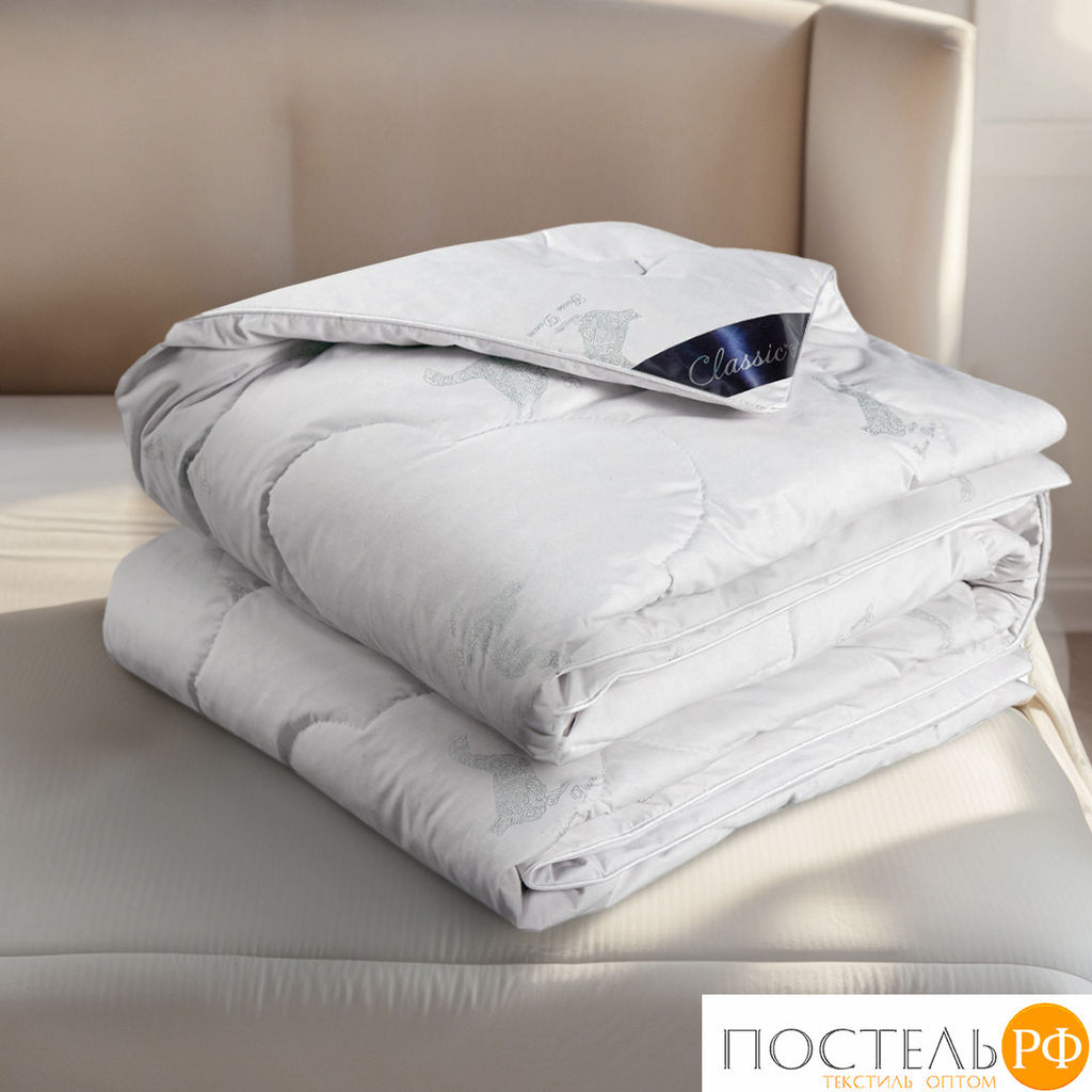 CLASSIC by T ПУШЭ Одеяло 175х200, 1пр. хлопок-тик/пух-перо  фото 8