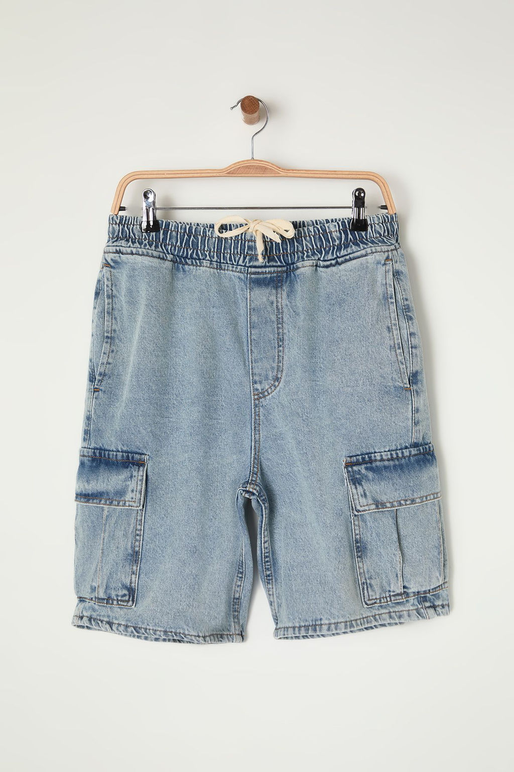 TRENDYOL MAN Mavi Regular Fit Kargo Cepli Denim Kot Sort & Bermuda TMNSS24SR00012 - Trendyolmilla фото 8