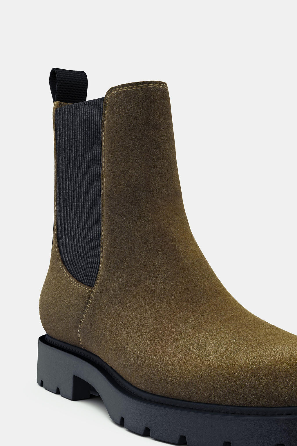 FLAT SUEDE ANKLE BOOTS - Zara фото 8