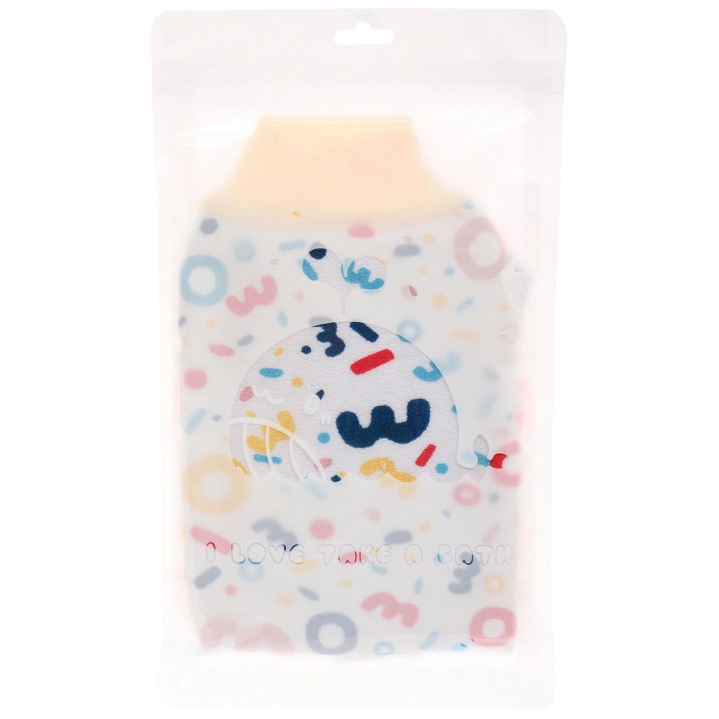 Цена за 3 шт. Мочалка - варежка для тела жесткая "Premium - Telma", цвет белый, 14*24см (ZIP пакет)