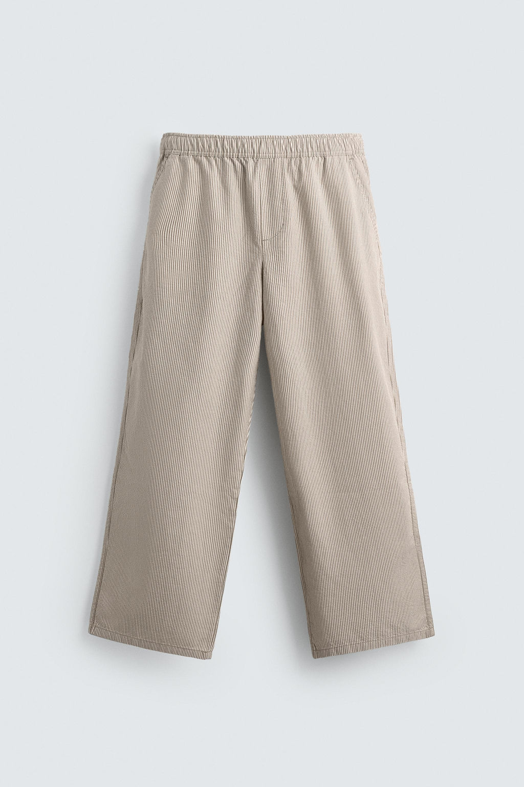 RELAXED FIT STRIPED TROUSERS - Zara фото 7