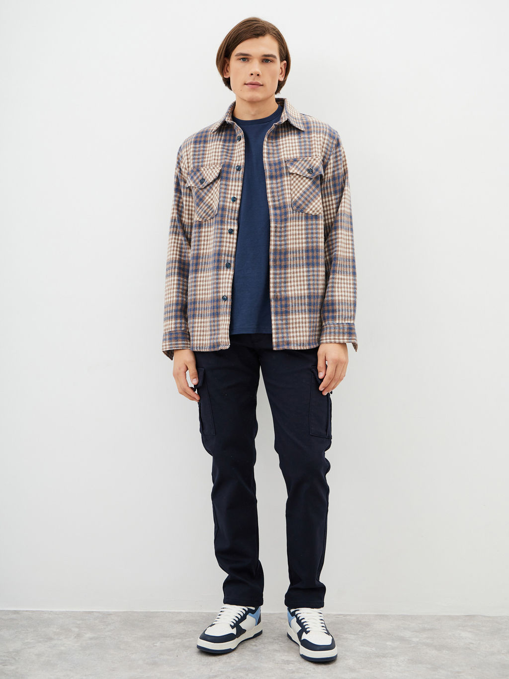 Мужские джинсы Карго утеплённые - Mossmore фото 31