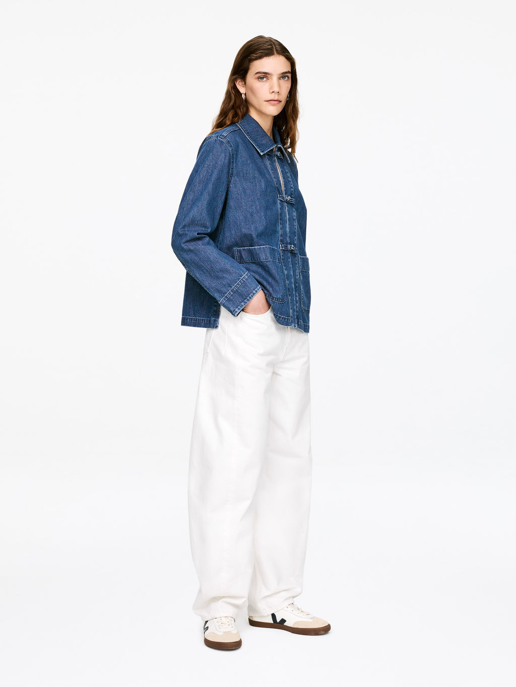 Camisa de sarga de denim - H&m фото 5