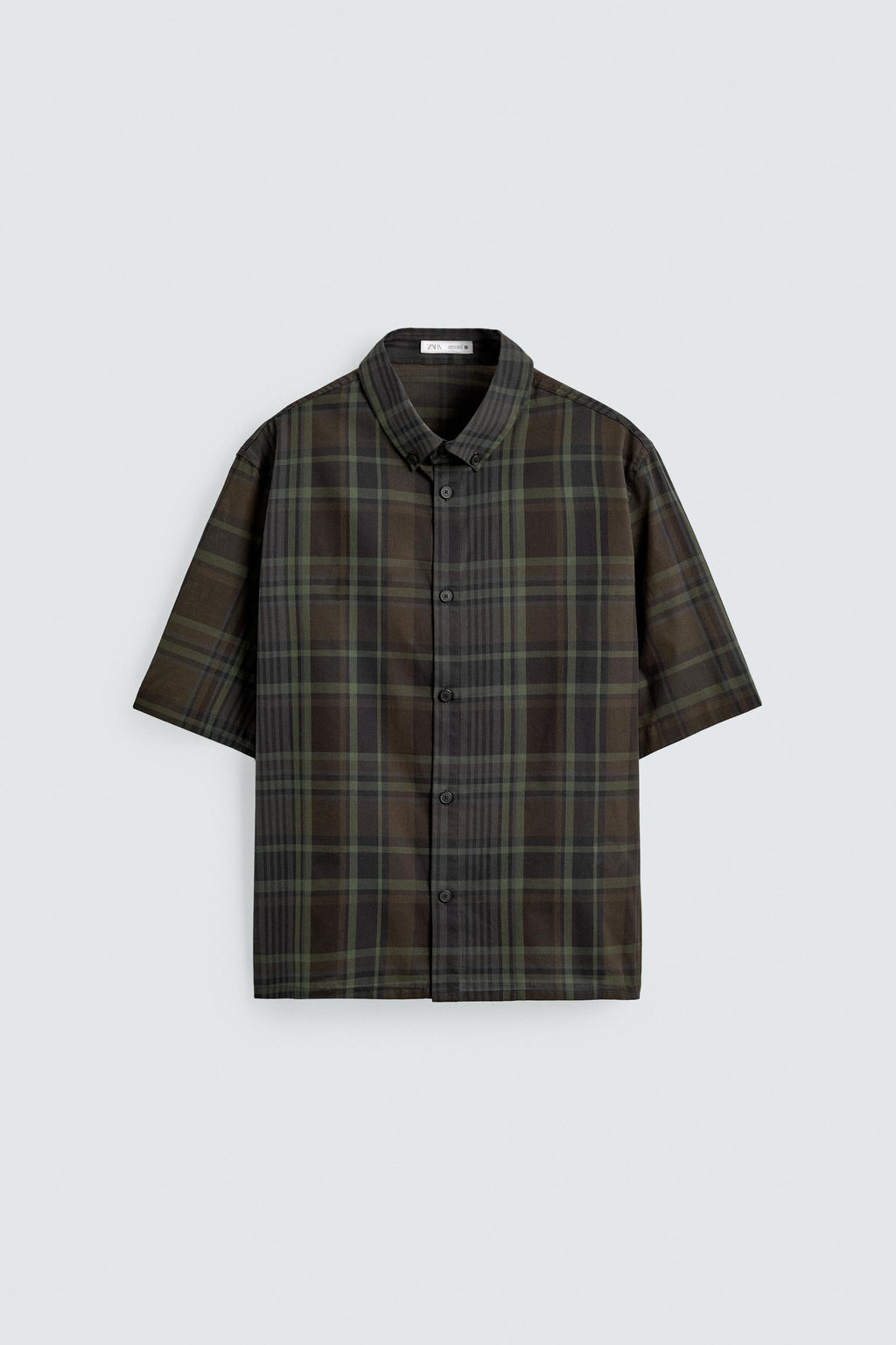 CAMISA REGULAR FIT CUADROS / Marr?n - Zara фото 6