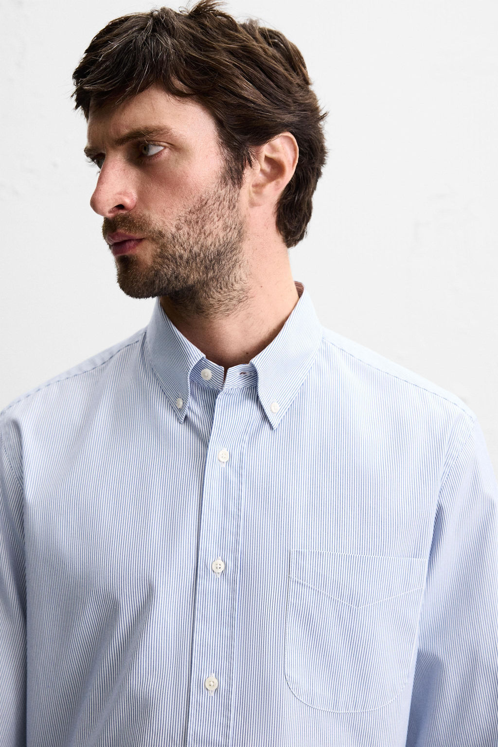 STRIPED TEXTURED SHIRT - Zara фото 5