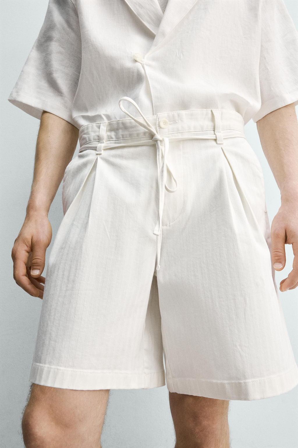 BERMUDA RELAXED FIT PLIEGUES / Crudo - Zara фото 6