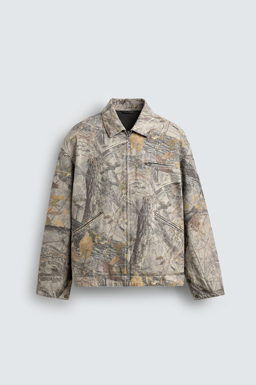 WASHED JACKET ABSTRACT PRINT - Zara фото 7