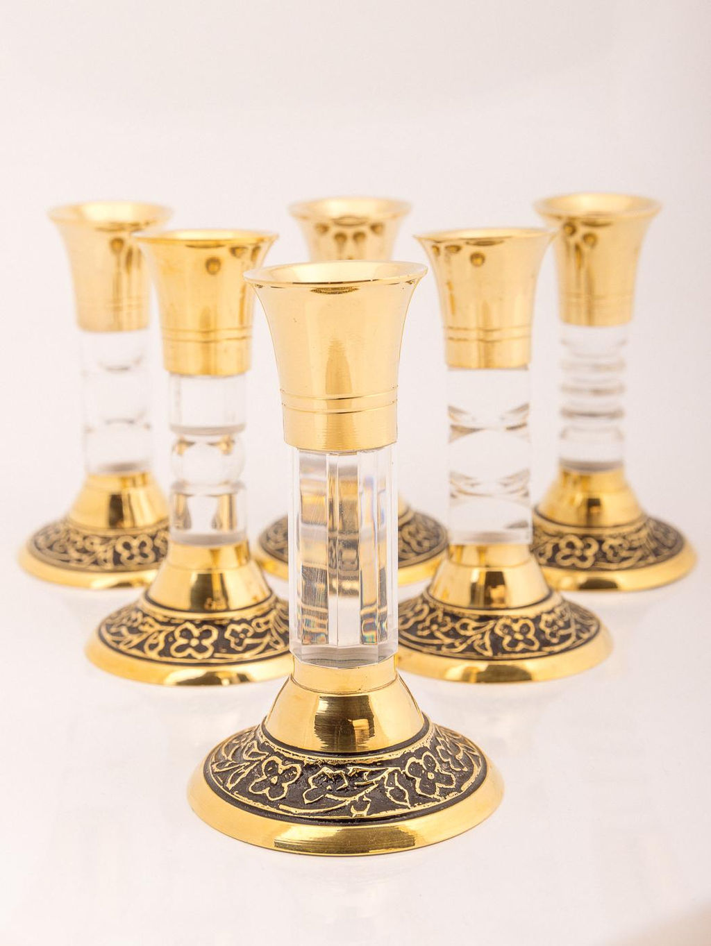Подсвечник набор из 6-ти (HAJI антик) № П736/3 - Ганг фото 2