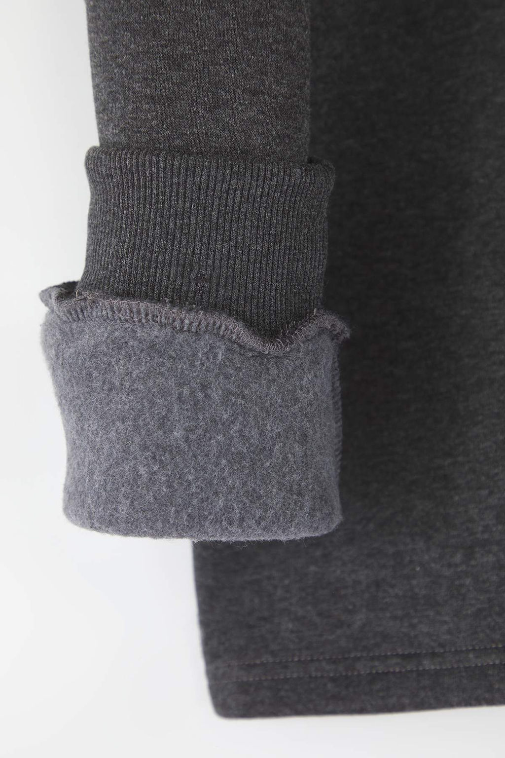 Antrasit Yaka Detayl? Dik Yaka Oversize/Genis Kesim Kal?n/Ici Polarl? Sweatshirt TMNAW26SW00003 - Trendyolmilla фото 3