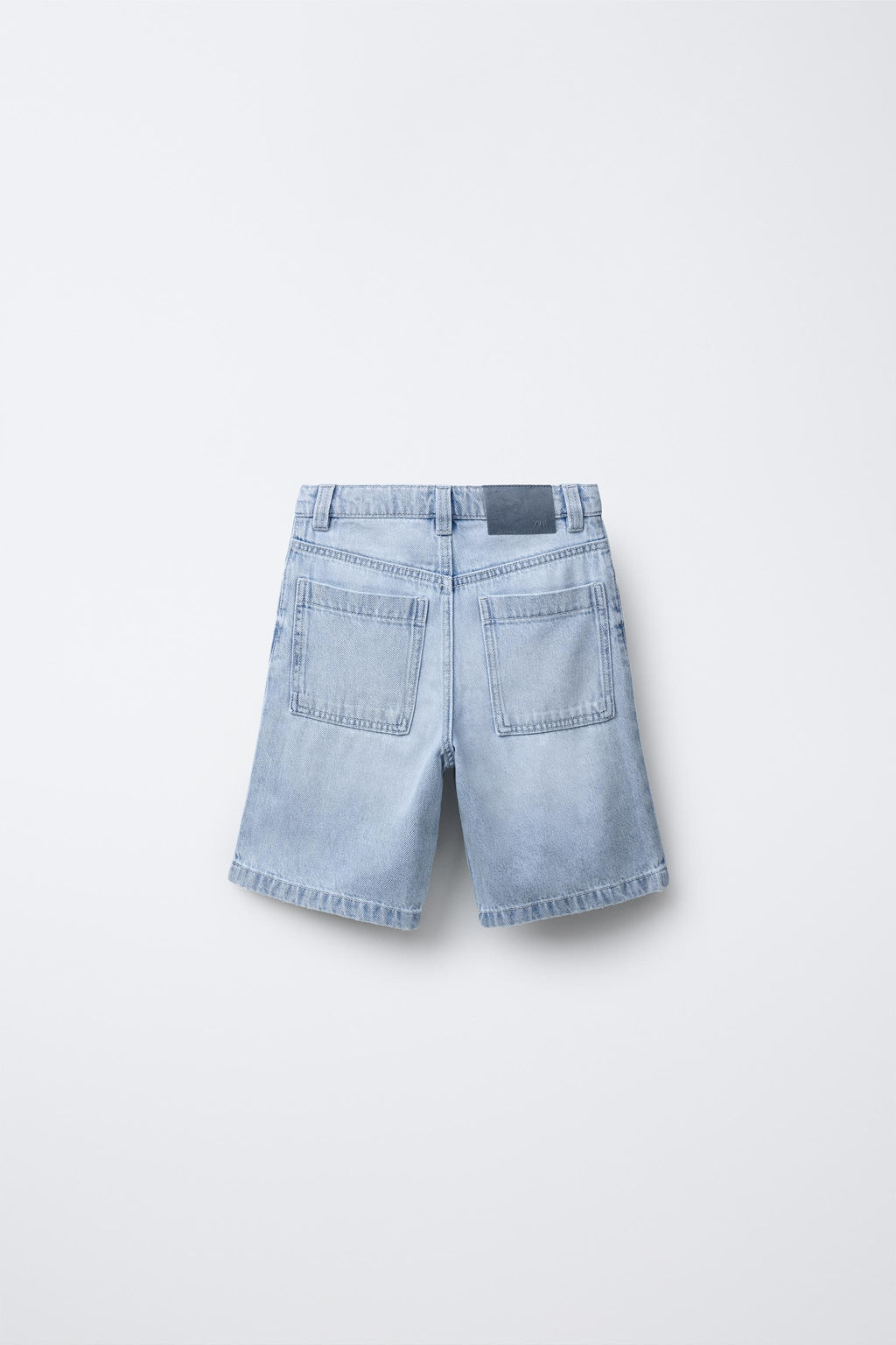 RELAXED FIT BAGGY DENIM BERMUDA SHORTS - Zara фото 2
