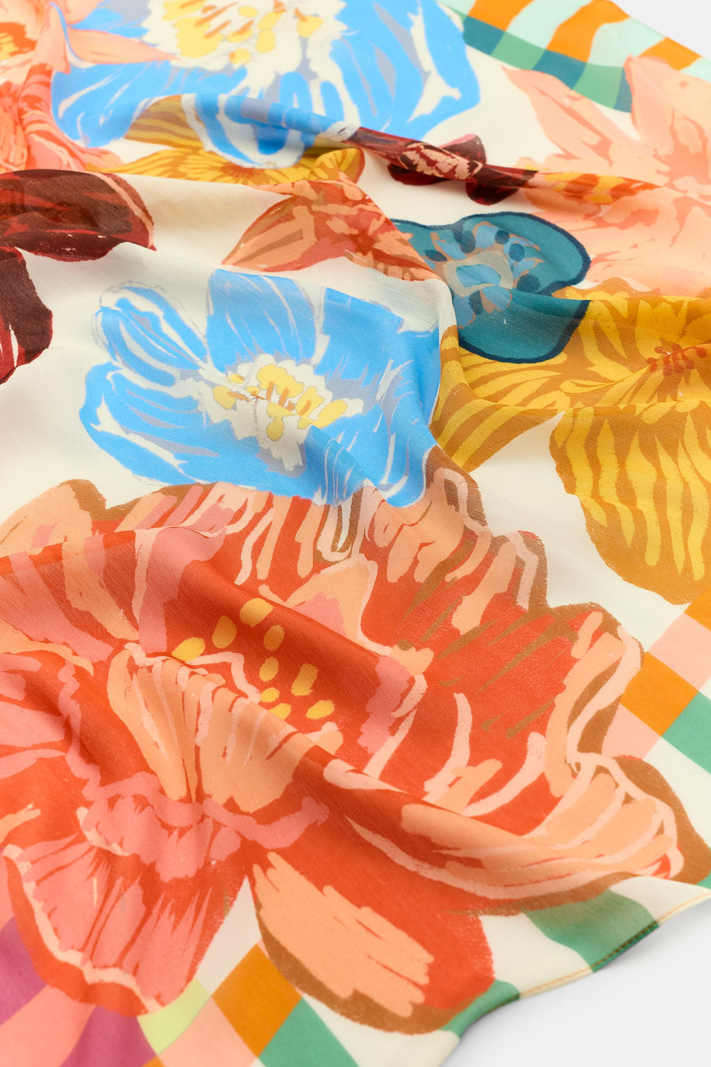 PA?UELO ESTAMPADO FLORES MODAL SEDA / Multicolor - Zara фото 3