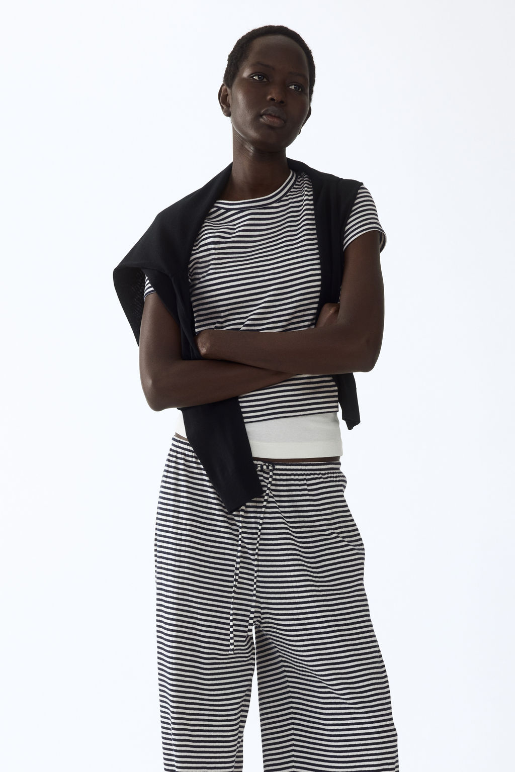 Pantal?n de canal? con cord?n de ajuste - H&m фото 8