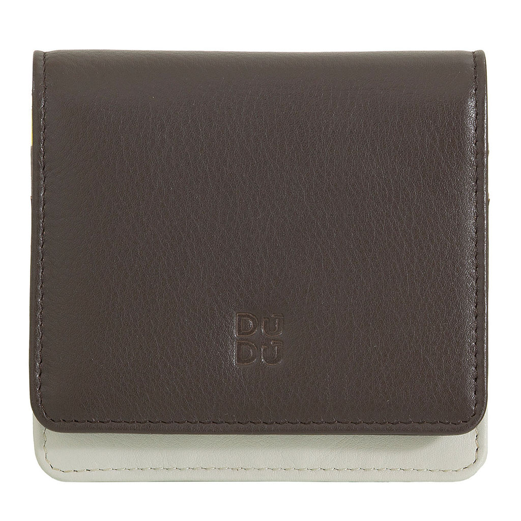 Итальянский кожаный кошелек DuDu серии Flores | кофейно-коричневый - Dudubags фото 2