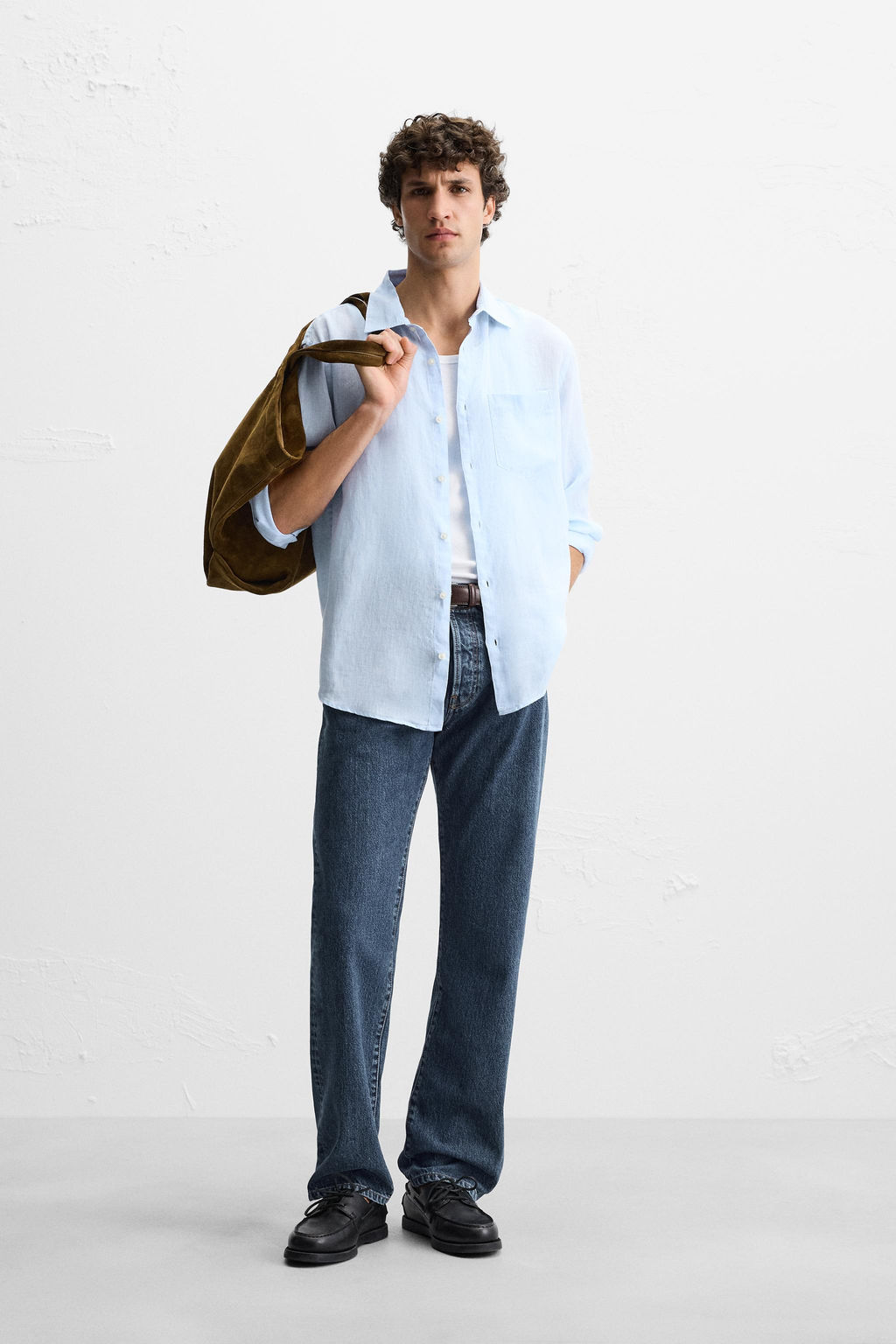 100% LINEN SHIRT - Zara фото 17