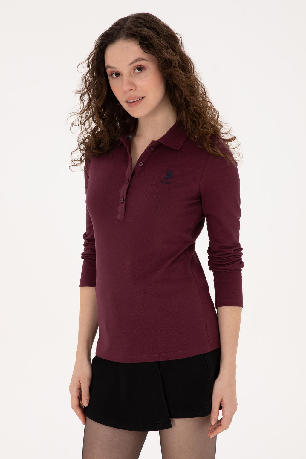 Kad_n Bordo Basic Sweatshirt - U.s. polo assn фото 3