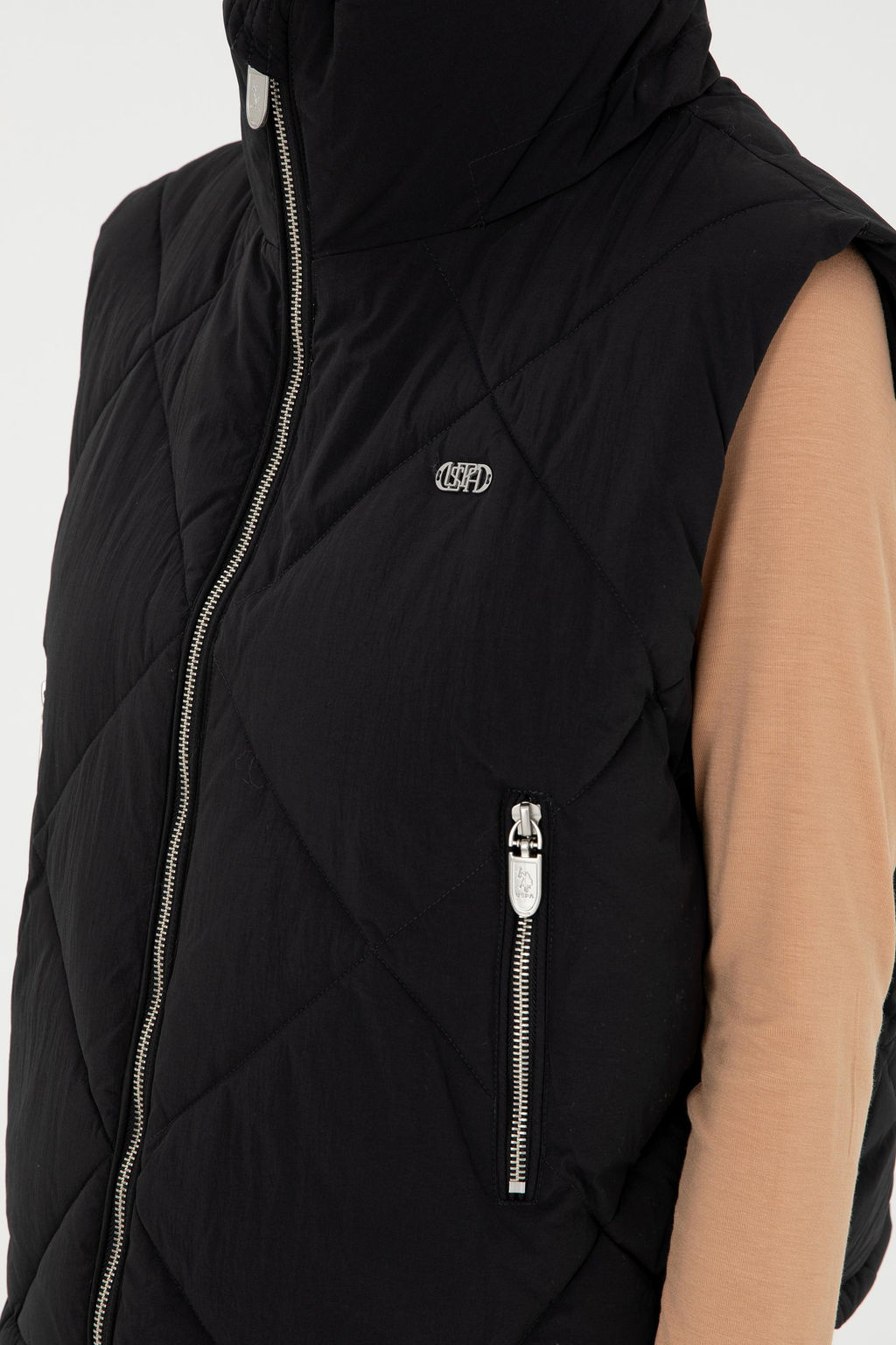 Женский черный жилет - U.s. polo assn фото 7