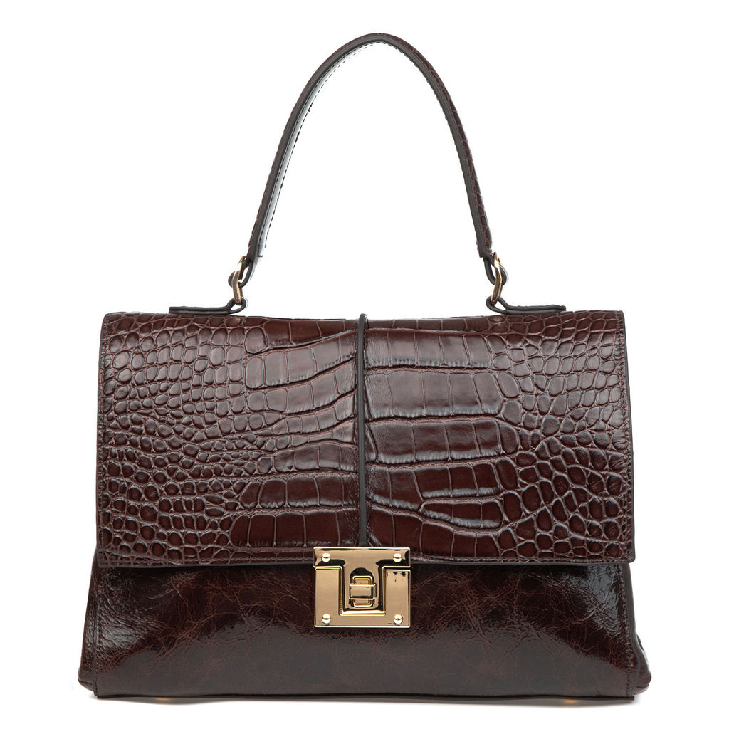 Y2448 coffee, Женская кожаная сумка, Barcelo Biagi