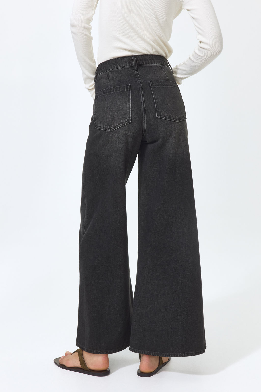 Super Wide High Waist Jeans - H&m фото 2