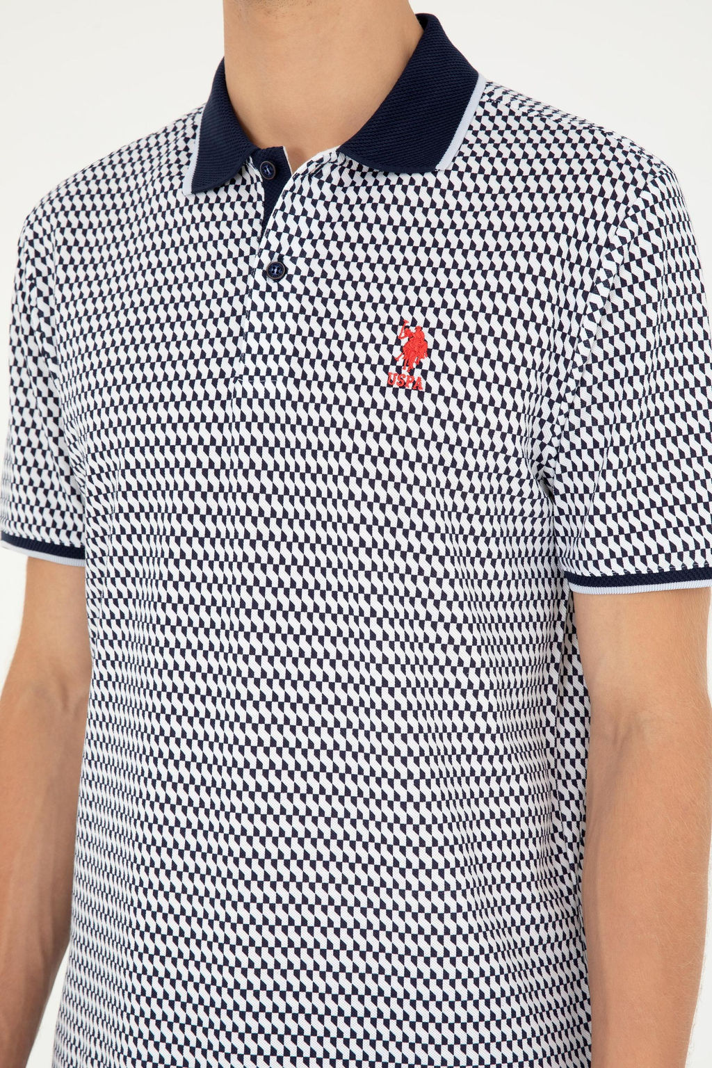Футболка U.S. Polo Assn темно-синяя хлопок  фото 14
