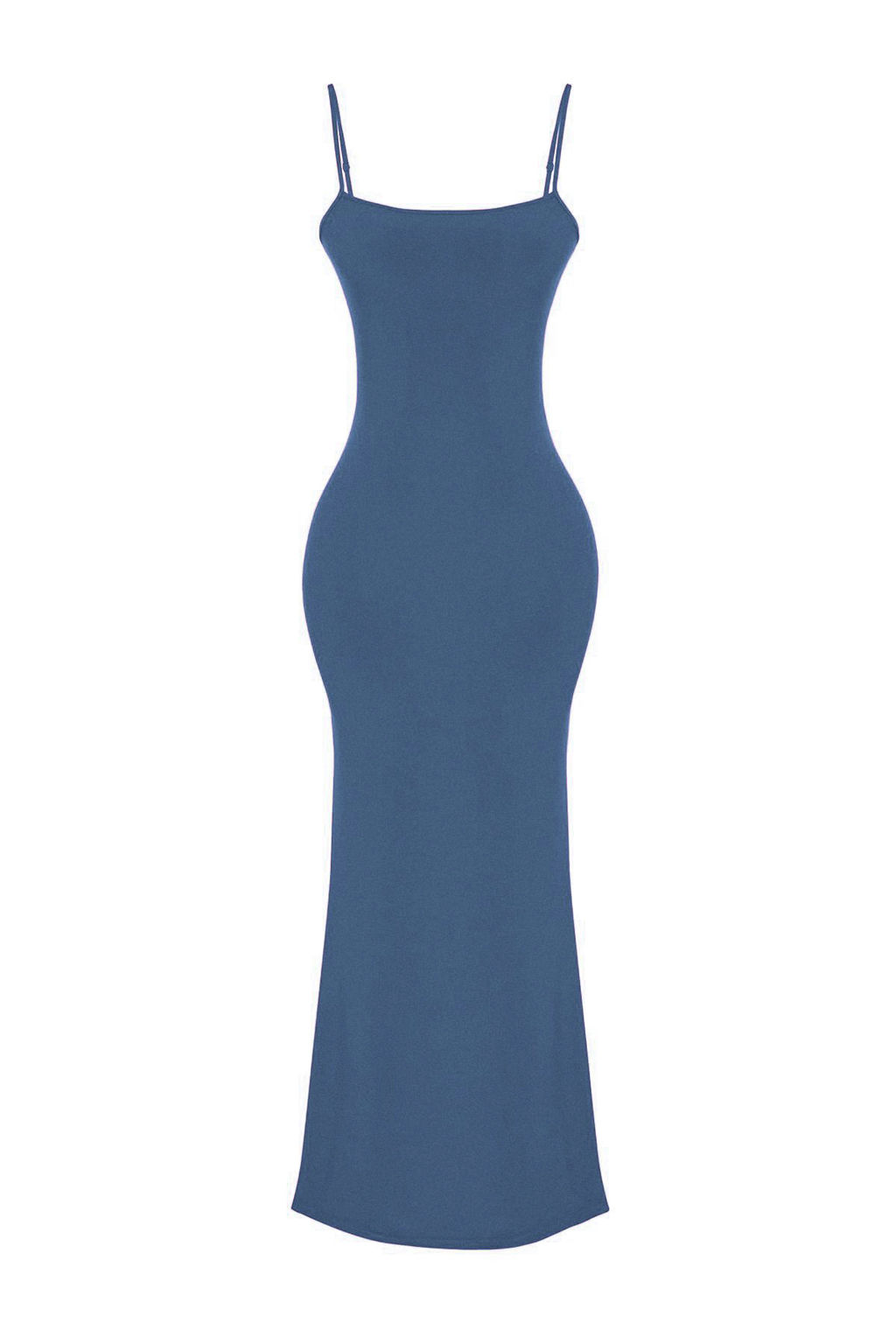 Indigo Maxi Bodycone/Vucuda Oturan Ask?l? Esnek Orme Elbise TWOSS23EL02435