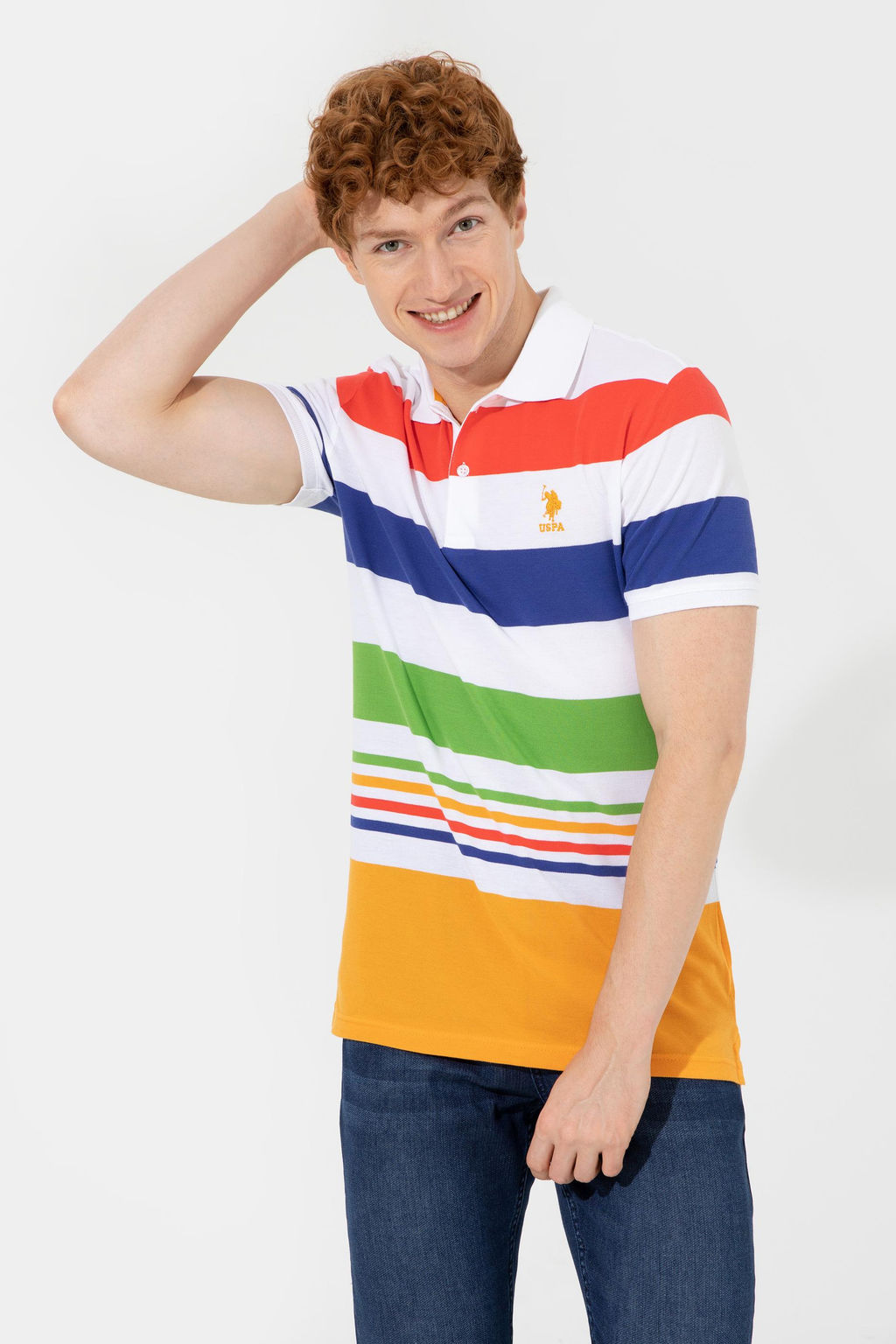 Erkek Koyu Sar_ Polo Yaka Ti__rt