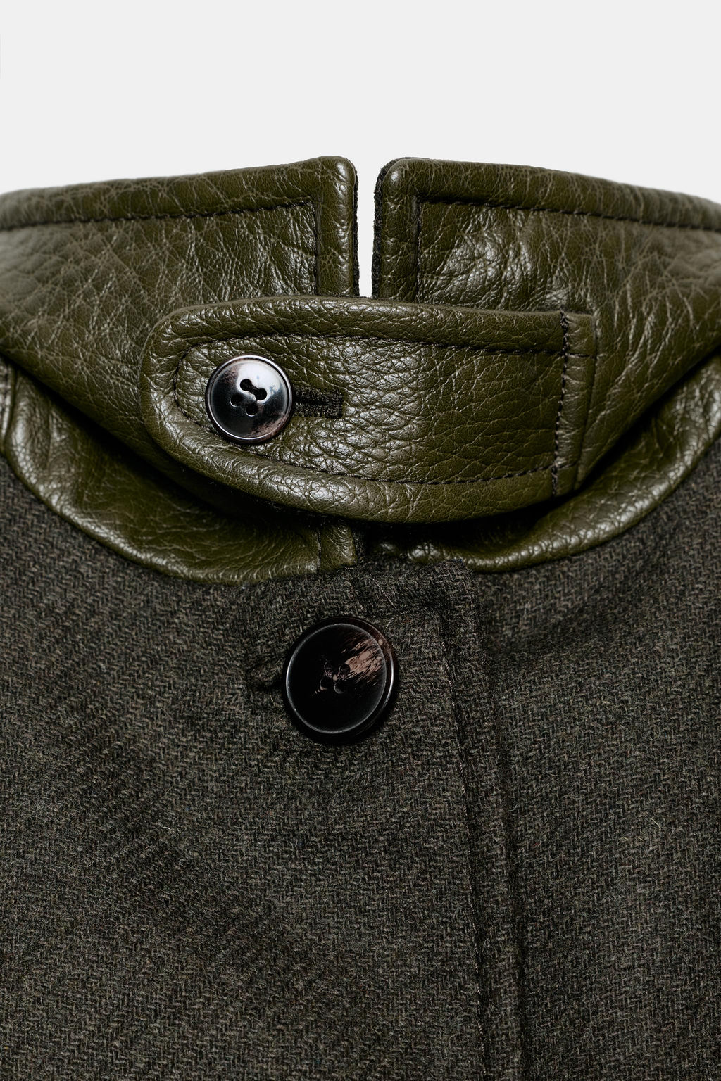WOOL COAT WITH PUFF SLEEVES AND CONTRAST COLLAR - Zara фото 10