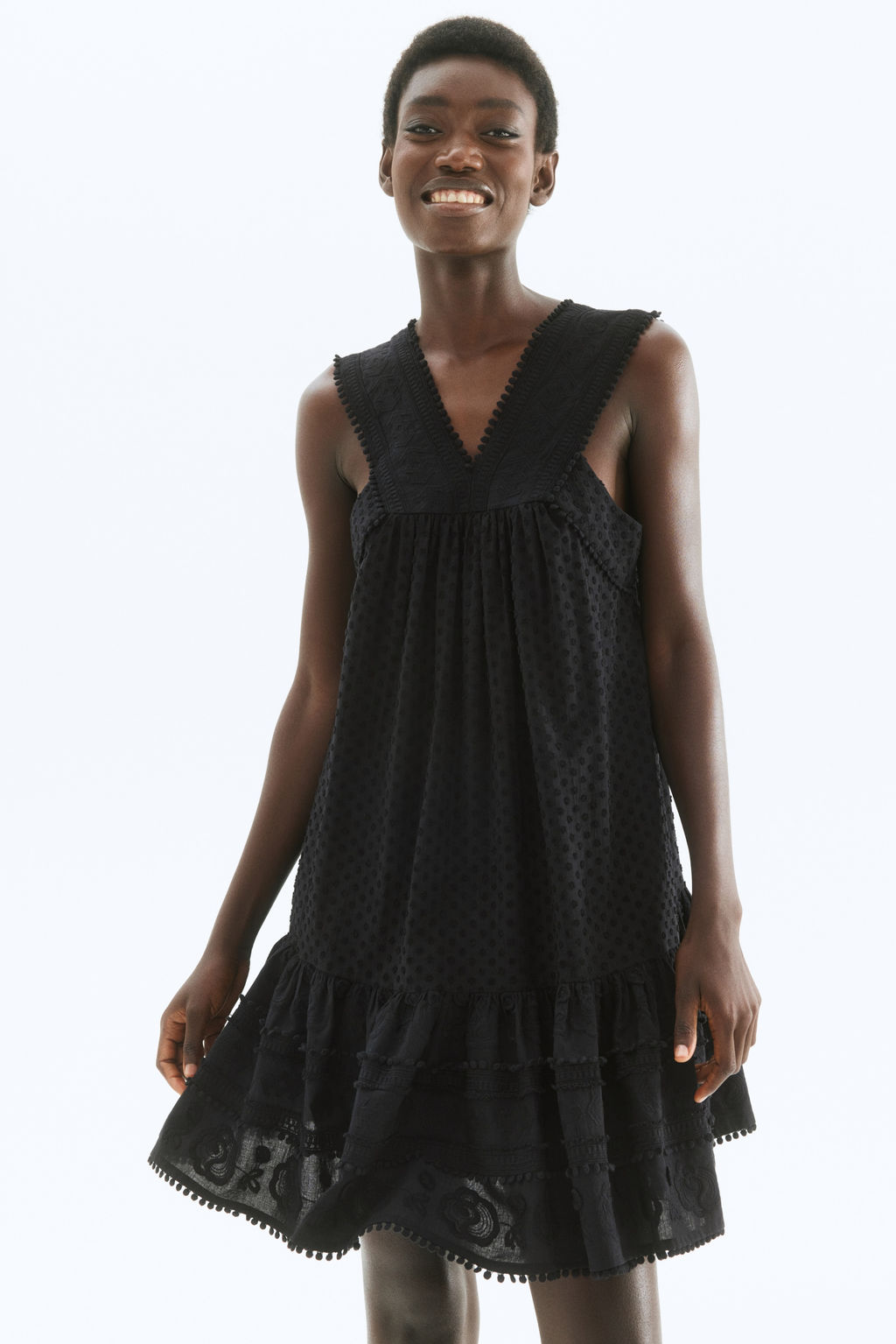 Vestido bordado de algod?n - H&m фото 3