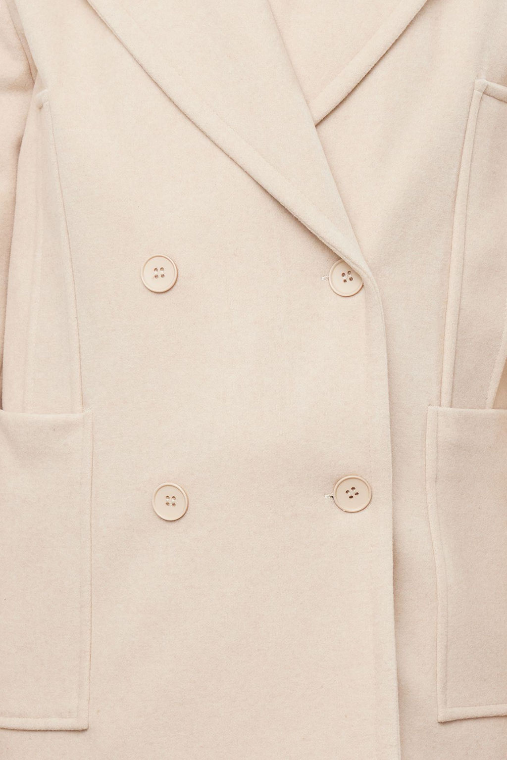 Tas Regular Cep Detayl? Yumusak Dokulu K?sa Ceket Kaban TWOAW25KB00007