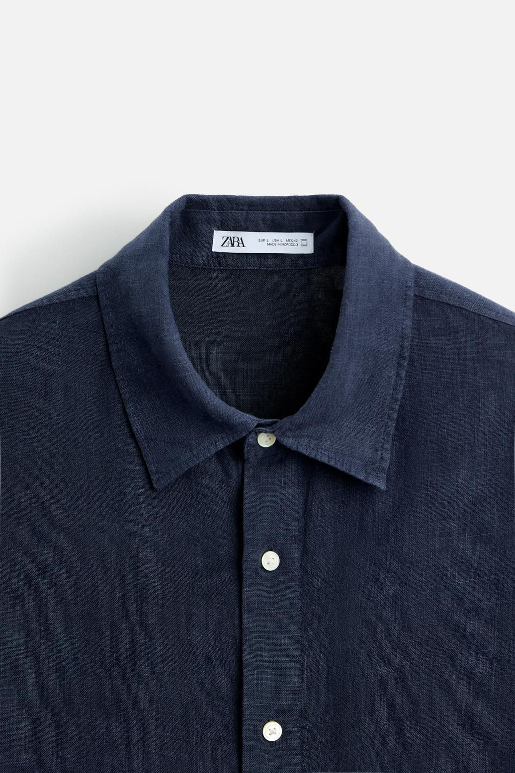 100% LINEN SHIRT - Zara фото 9