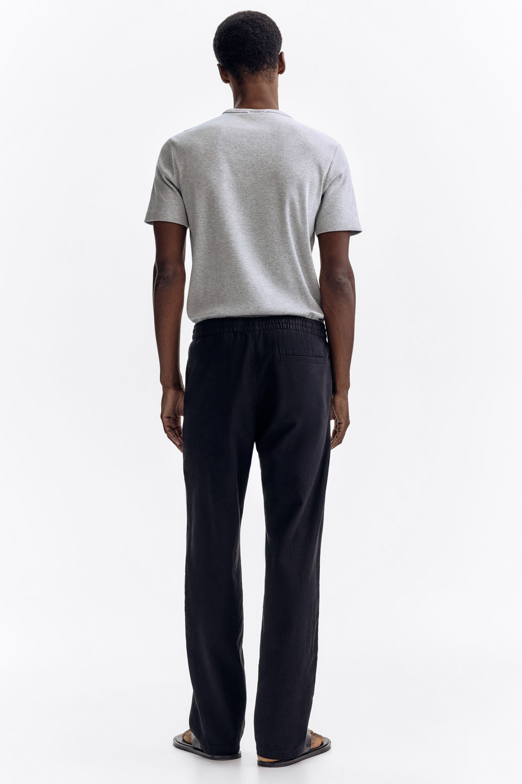 Pantal?n en mezcla de lino Regular Fit - H&m фото 10