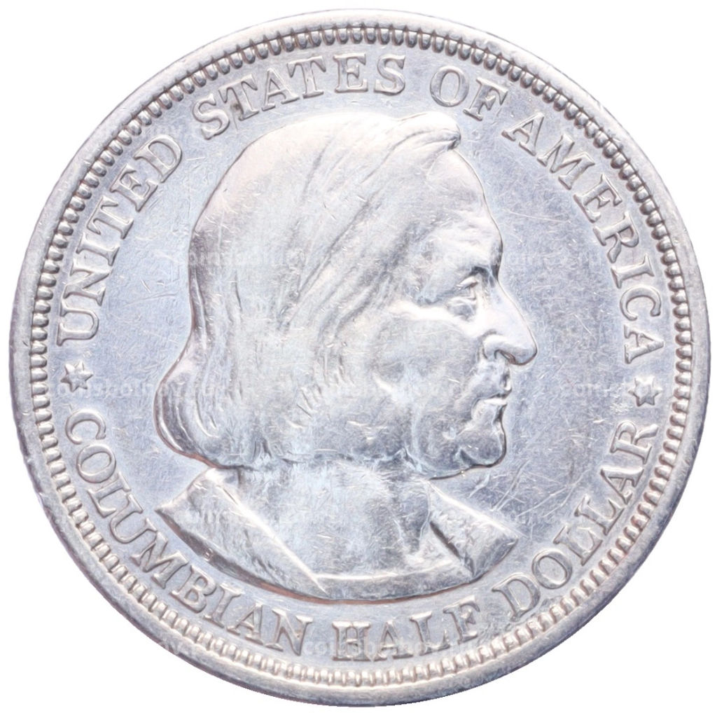 Монета 1/2 доллара 1893 года США Колумбийская выставка в Чикаго