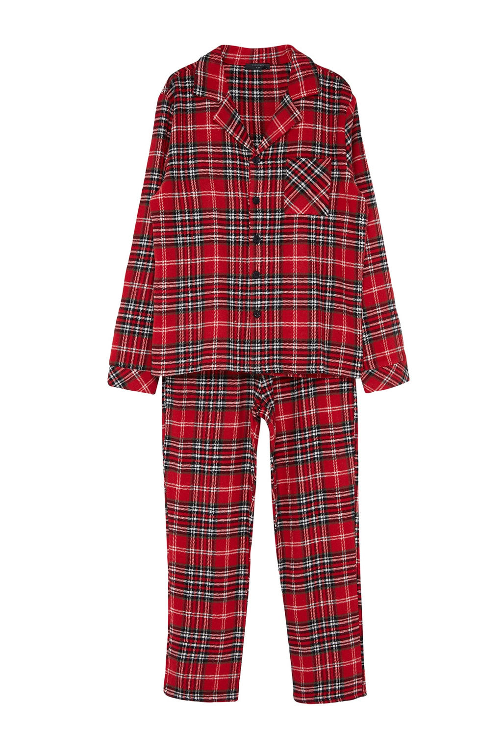 TRENDYOL MAN K?rm?z? Regular Fit Ekose Dokuma Pijama Tak?m? TMNAW24PT00019 - Trendyolmilla фото 6