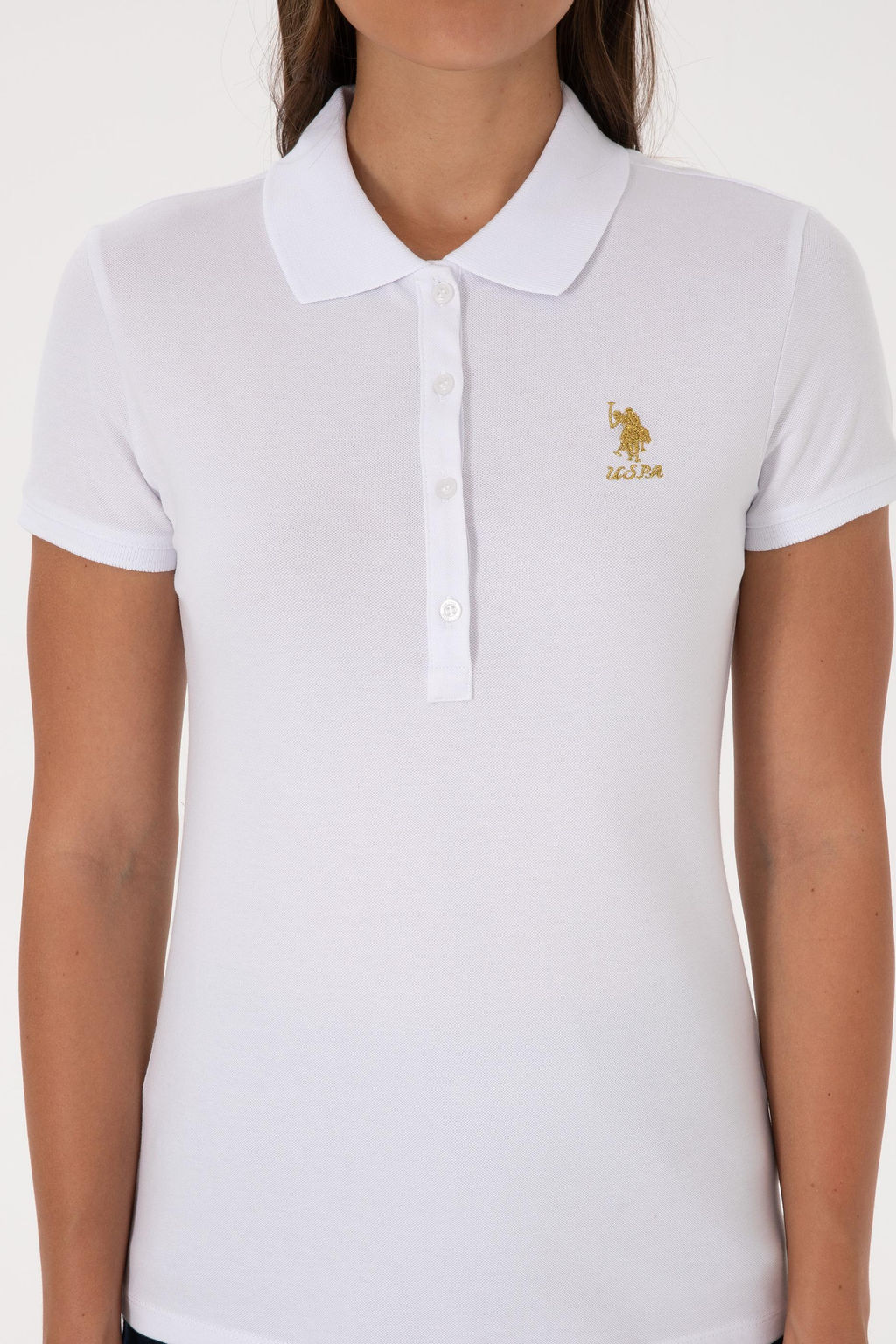 Kad_n Beyaz Basic Ti__rt - U.s. polo assn фото 5