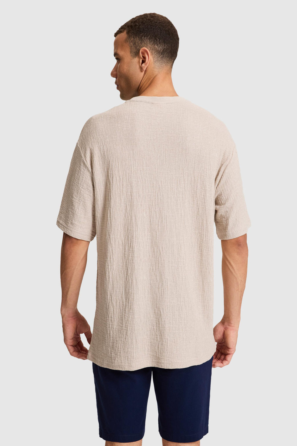 Erkek Ta_ Comfort Fit Bisiklet Yaka Ti__rt