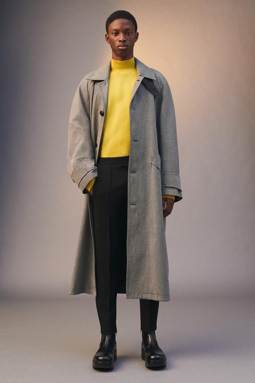LIMITED EDITION CONTRAST OVERSIZE TRENCH COAT - Zara фото 6