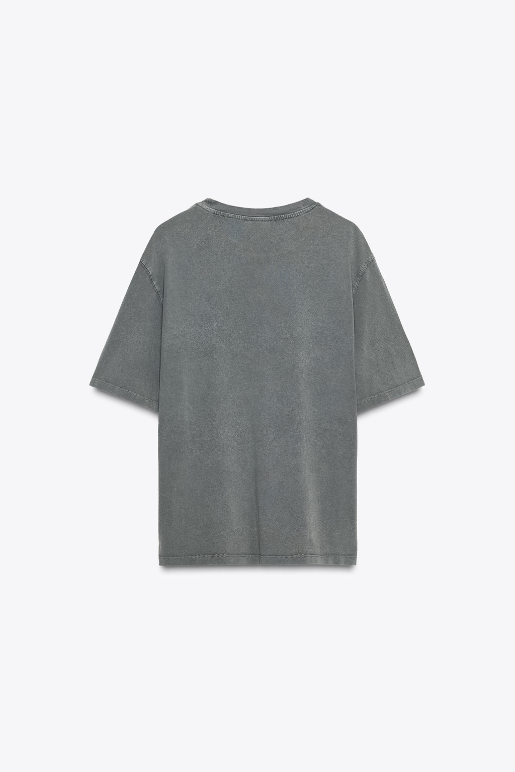 FADED-EFFECT PATCH T-SHIRT - Zara фото 5