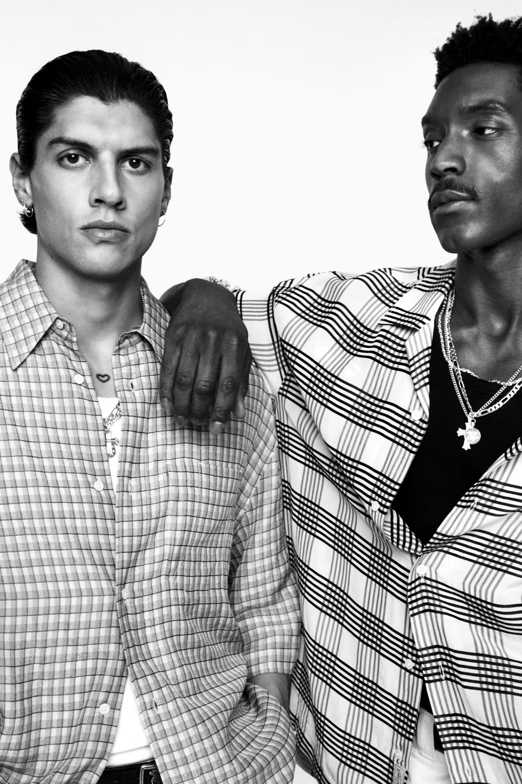 CAMISA OVERSIZE FIT CUADROS WILLY CHAVARRIA X ZARA / Rosa / Blanco  фото 3