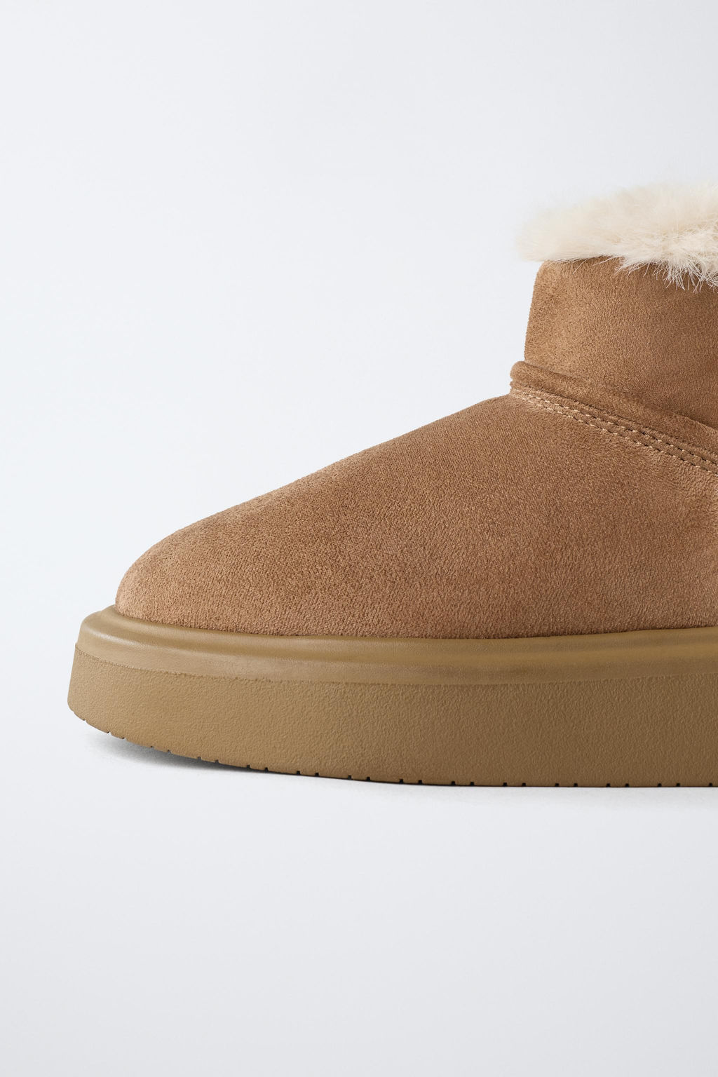 FAUX FUR ANKLE BOOTS - Zara фото 7