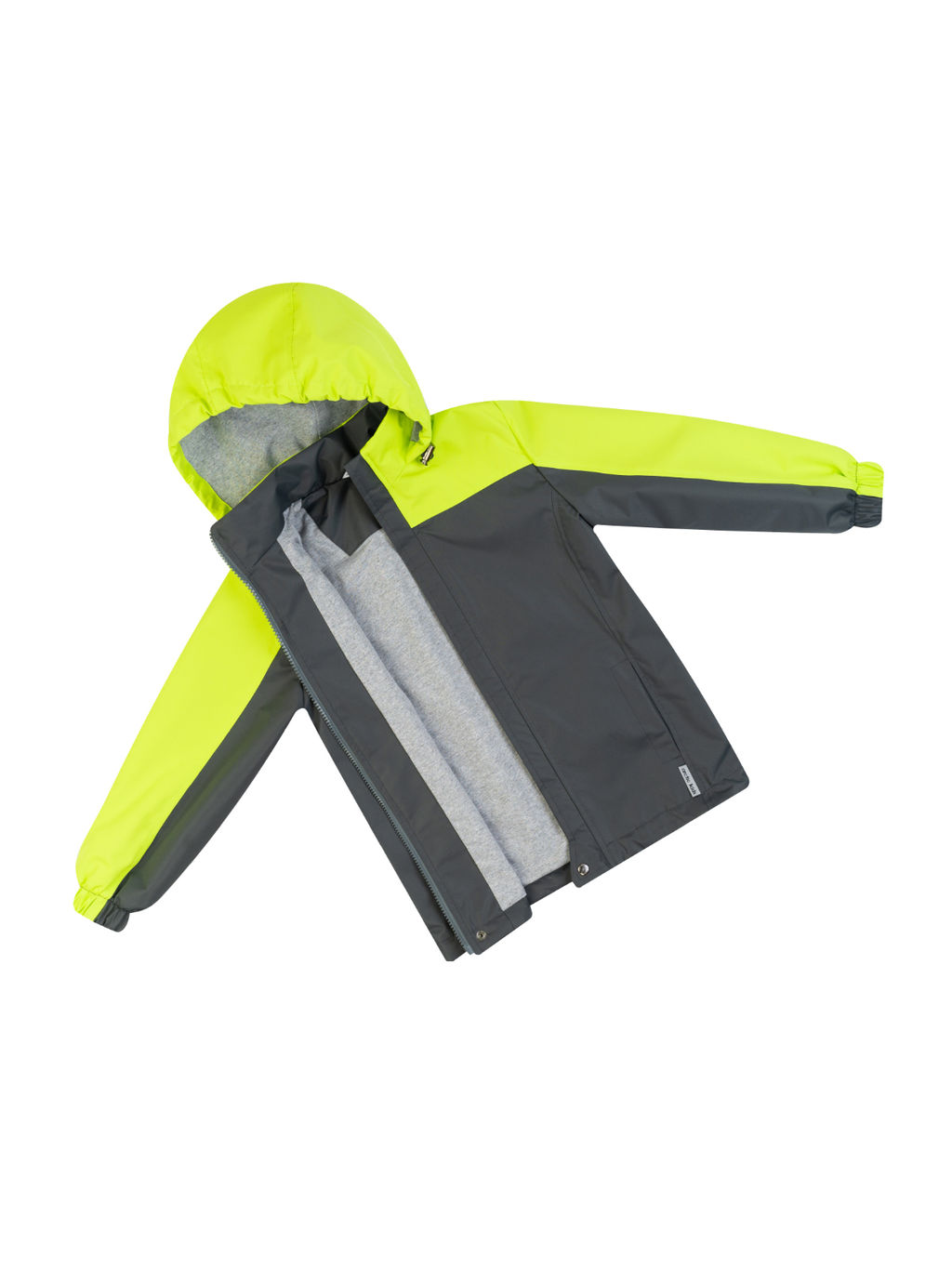 Ветровка детская серо-салатовая 20-019/1 (110-116, 60)