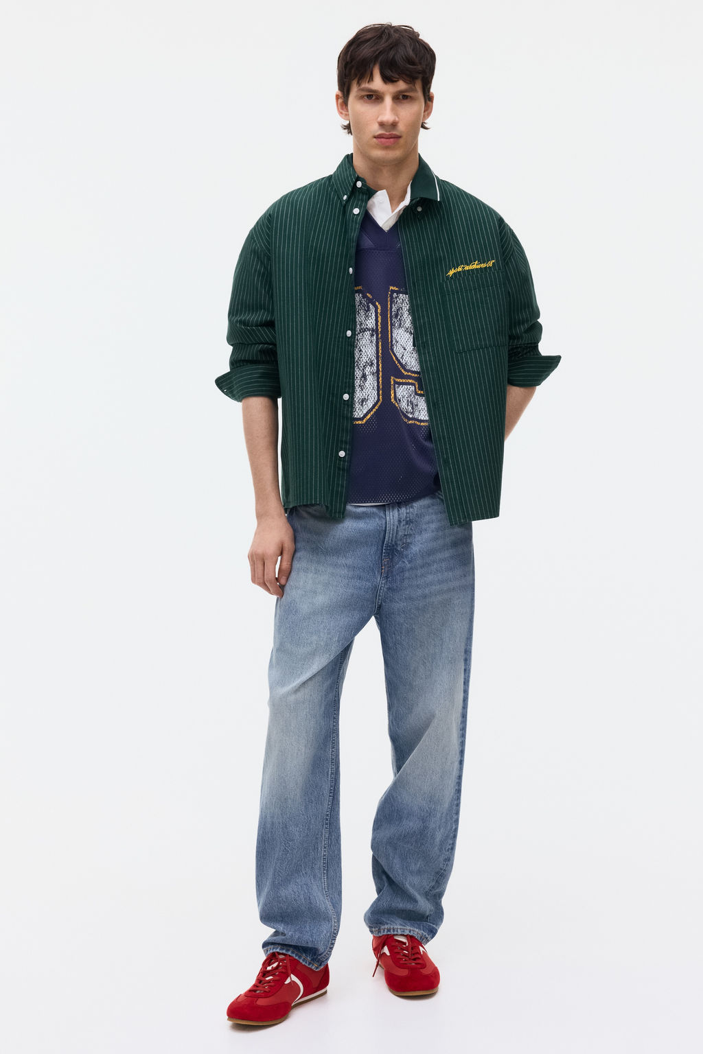 Camisa Oxford Loose Fit - H&m фото 7