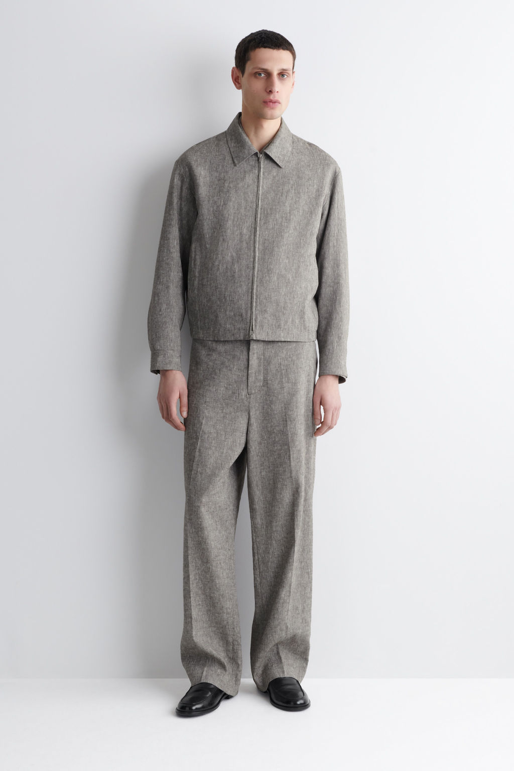 PANTAL?N DE LINO RELAXED FIT STRAIGHT LEG - H&m фото 7