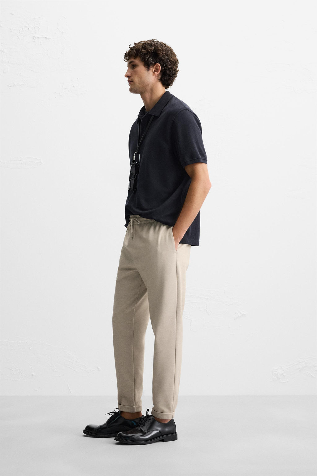 EASY CARE JOGGER WAIST TROUSERS - Zara фото 4