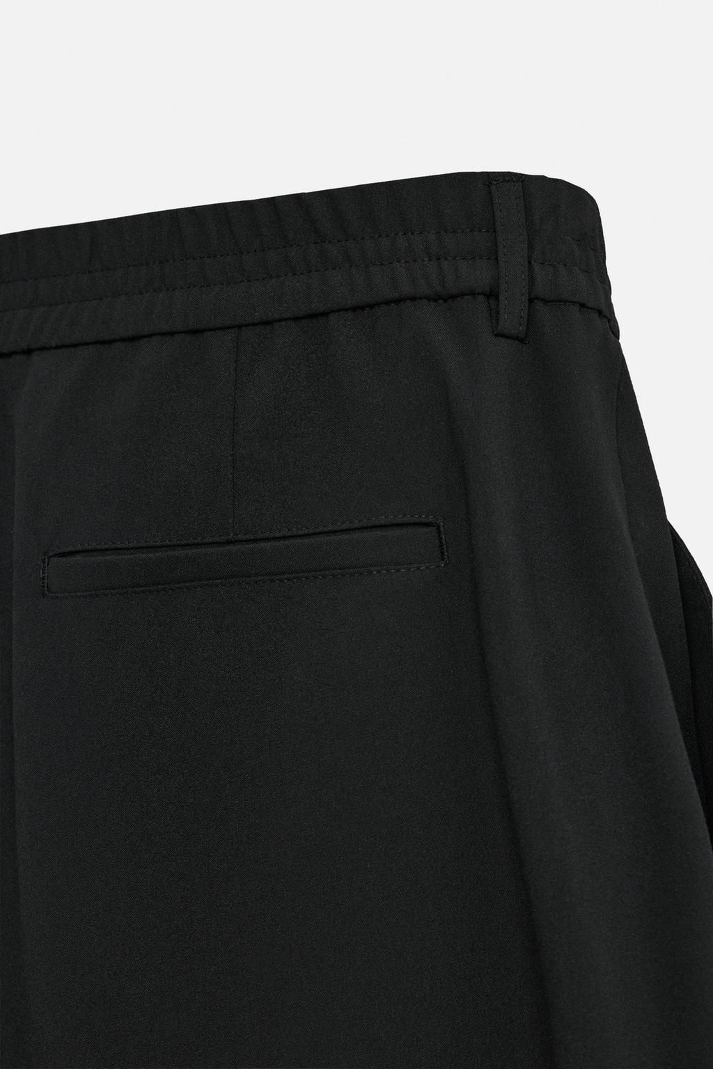 WIDE FIT PLEATED TROUSERS - Zara фото 20