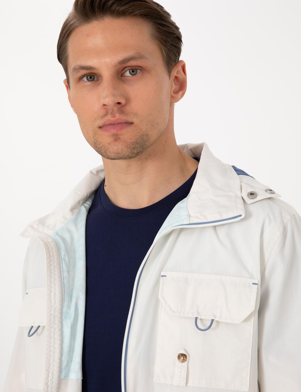 Ekru Kap__onlu Mont - Pierre cardin фото 2