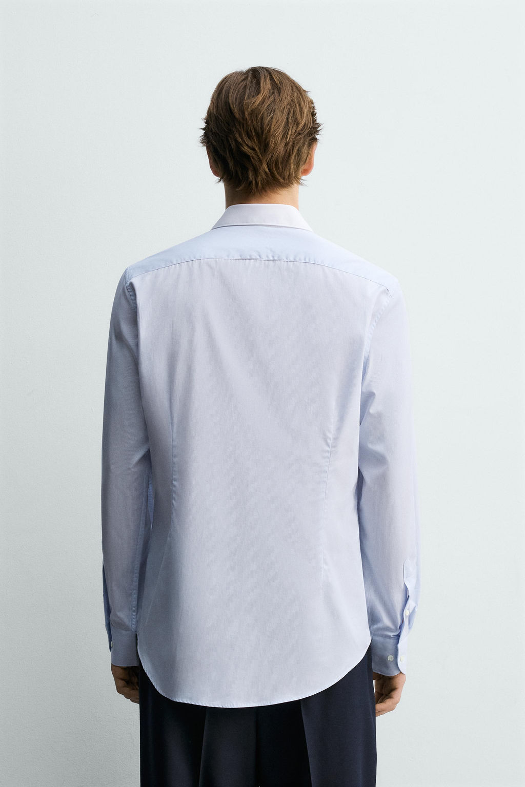 CAMISA SLIM FIT CUELLO CONTRASTE / rayas - Zara фото 3