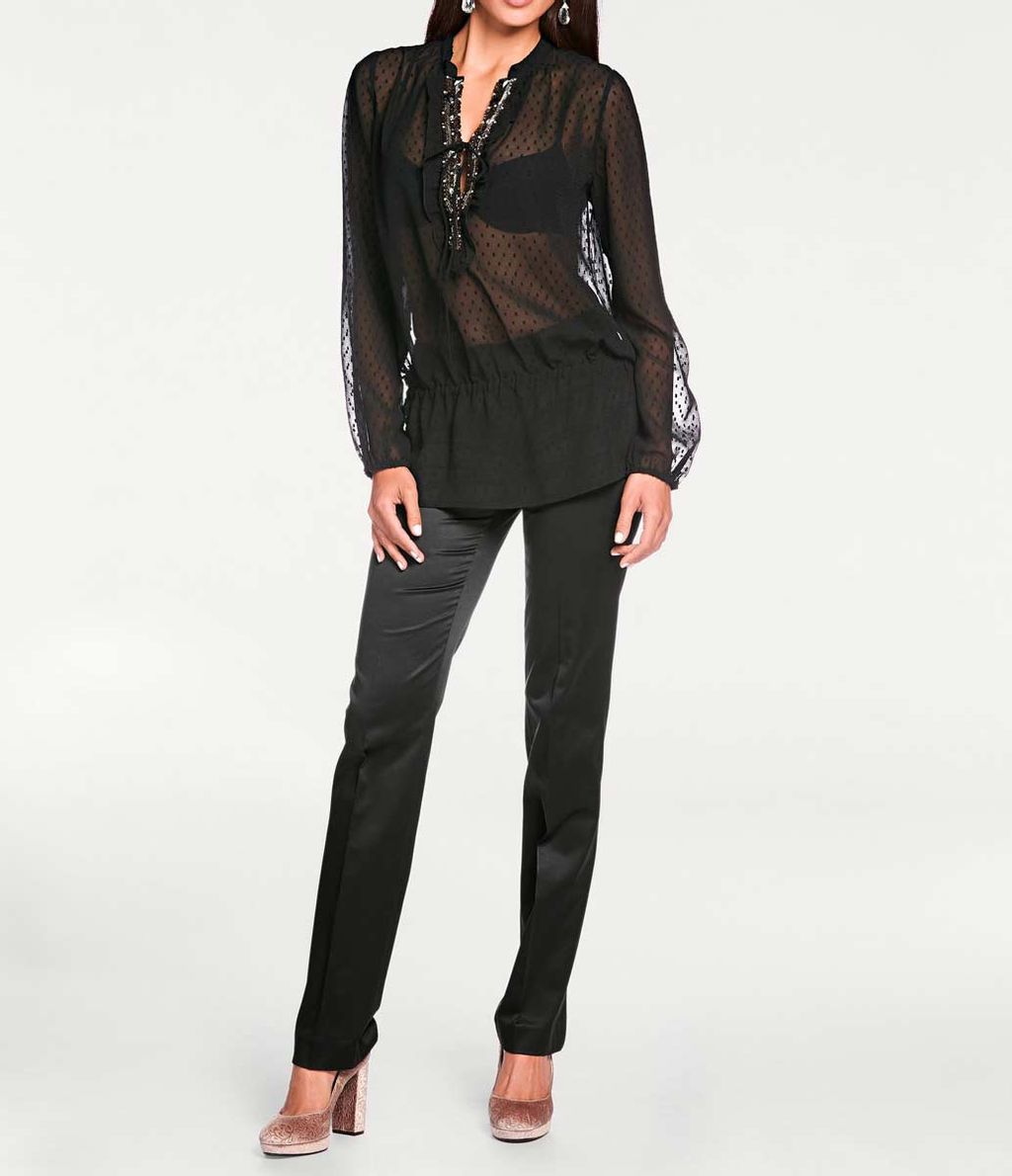 Блузка, черная - Ashley brooke фото 7