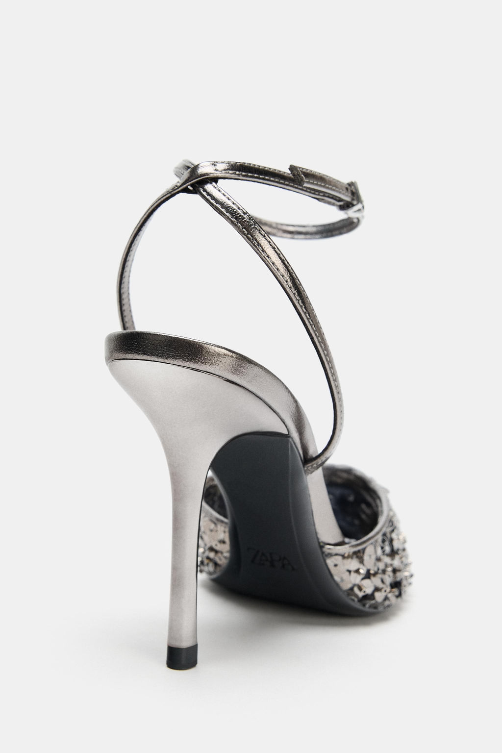 SEQUIN HIGH-HEEL SHOES - Zara фото 4