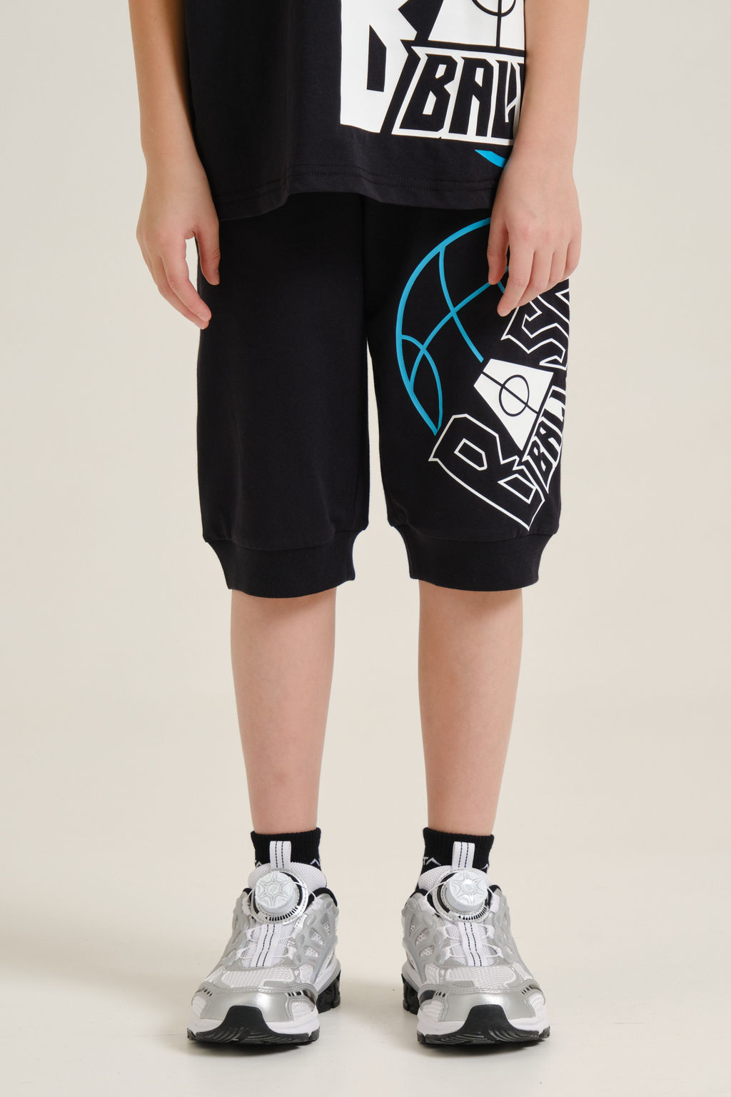 Брюки трикотажные 3/4 Черный Basketball Knit 3/4 Pants