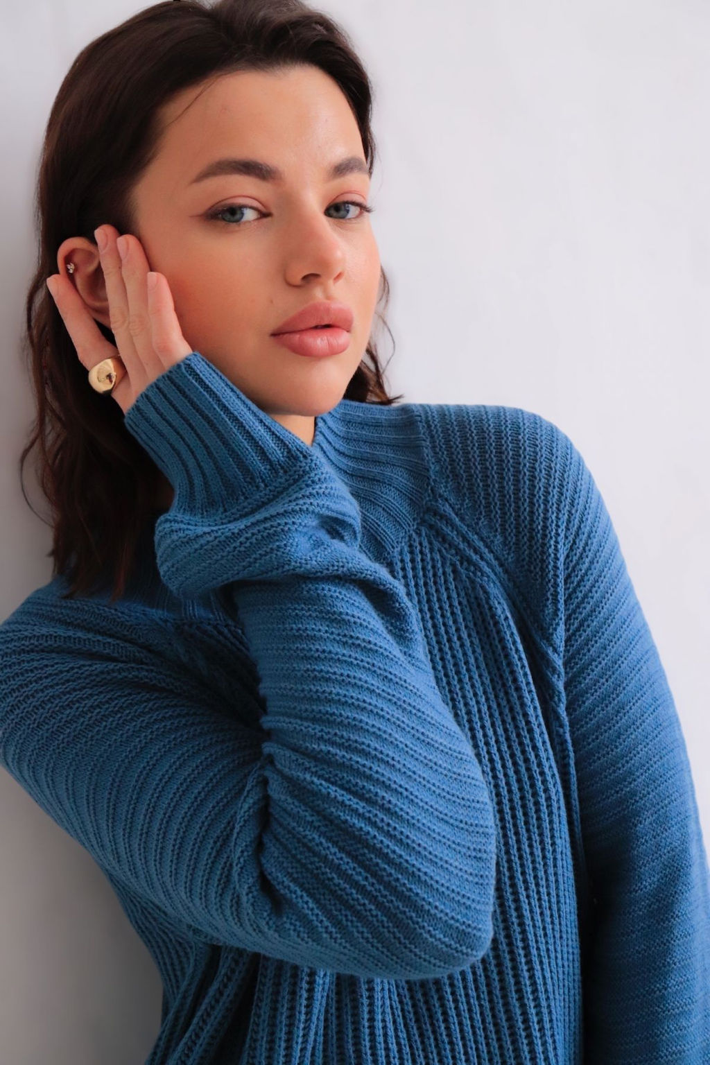 Martichelli Платье вязаное в цвете морской волны  фото 20