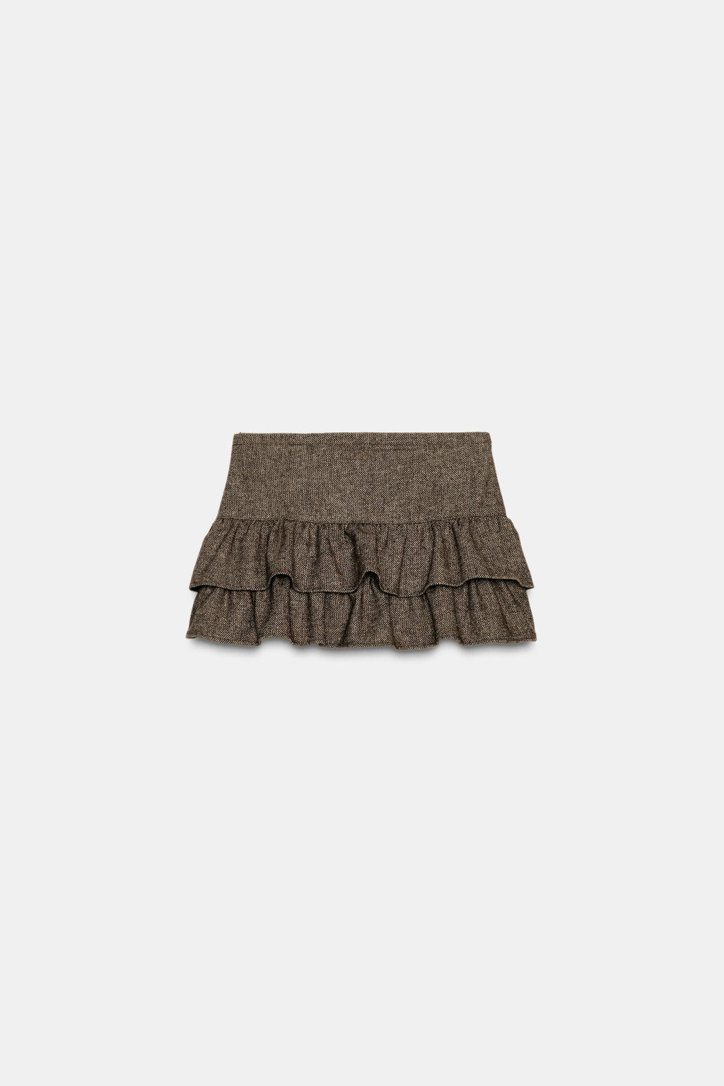 WOOL-BLEND HERRINGBONE SKORT - Zara фото 7